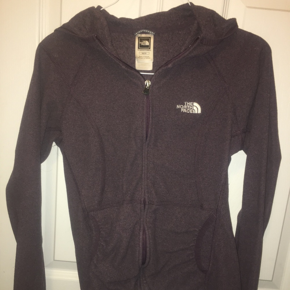 Dark purple lightweight northface jacket
